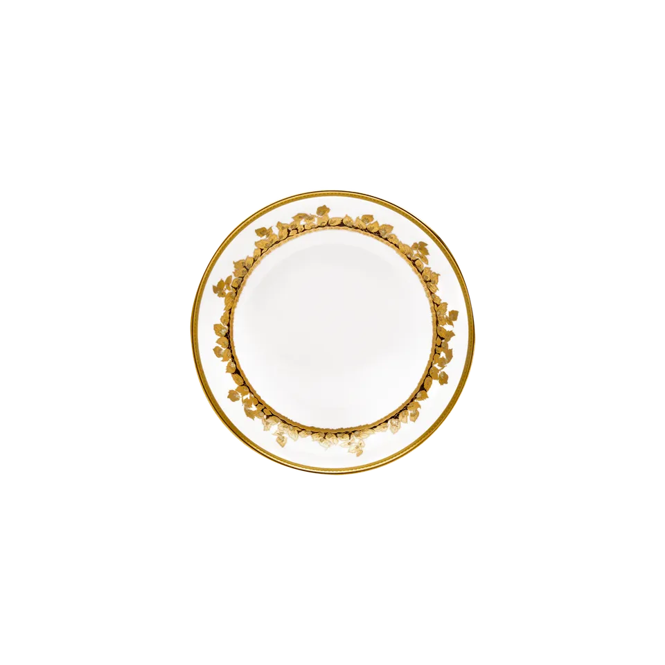 haviland-feuille-d-or-assiette-creuse-calotte-porcelaine-or image 1