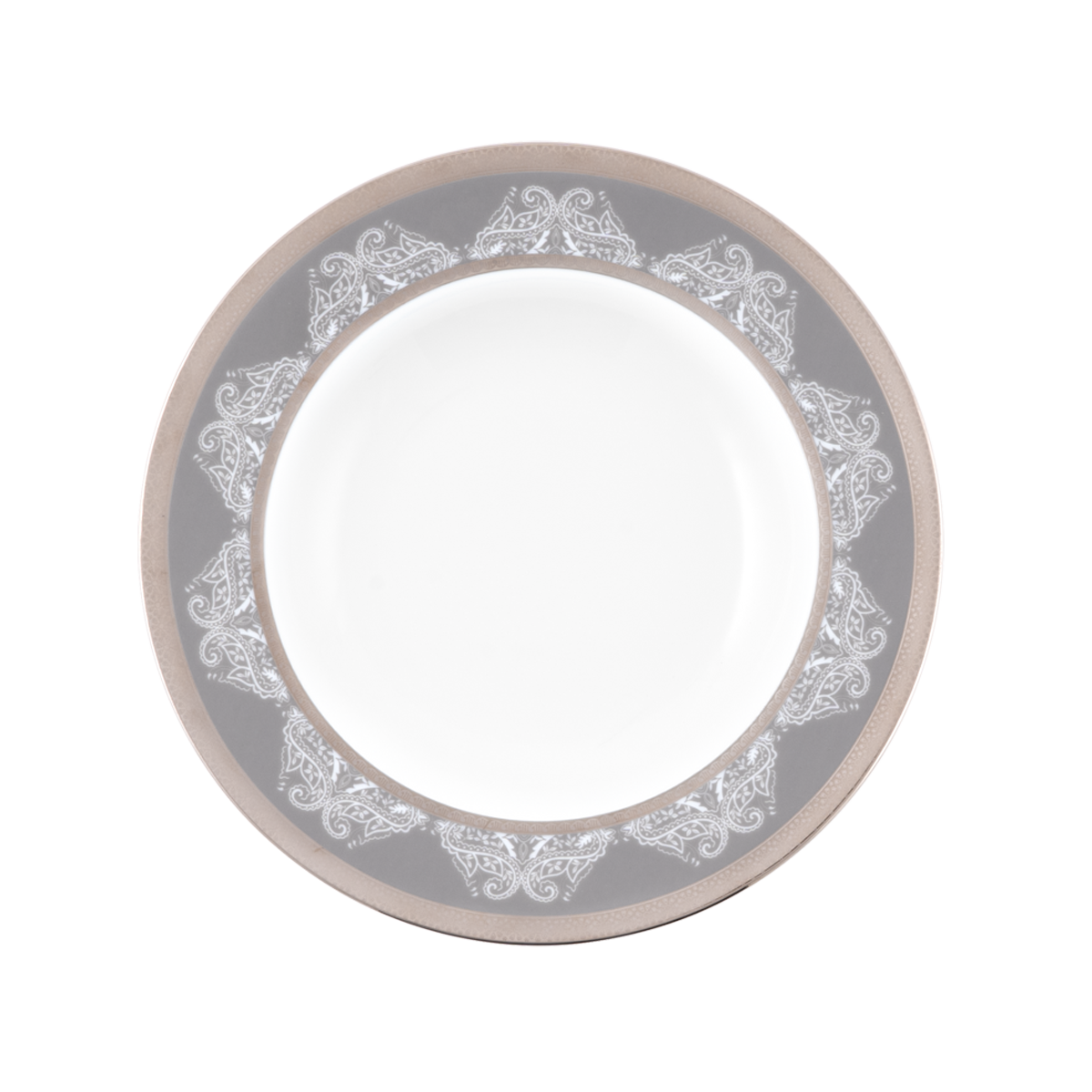 haviland-romane-assiette-creuse-aile-gris-porcelaine image 1