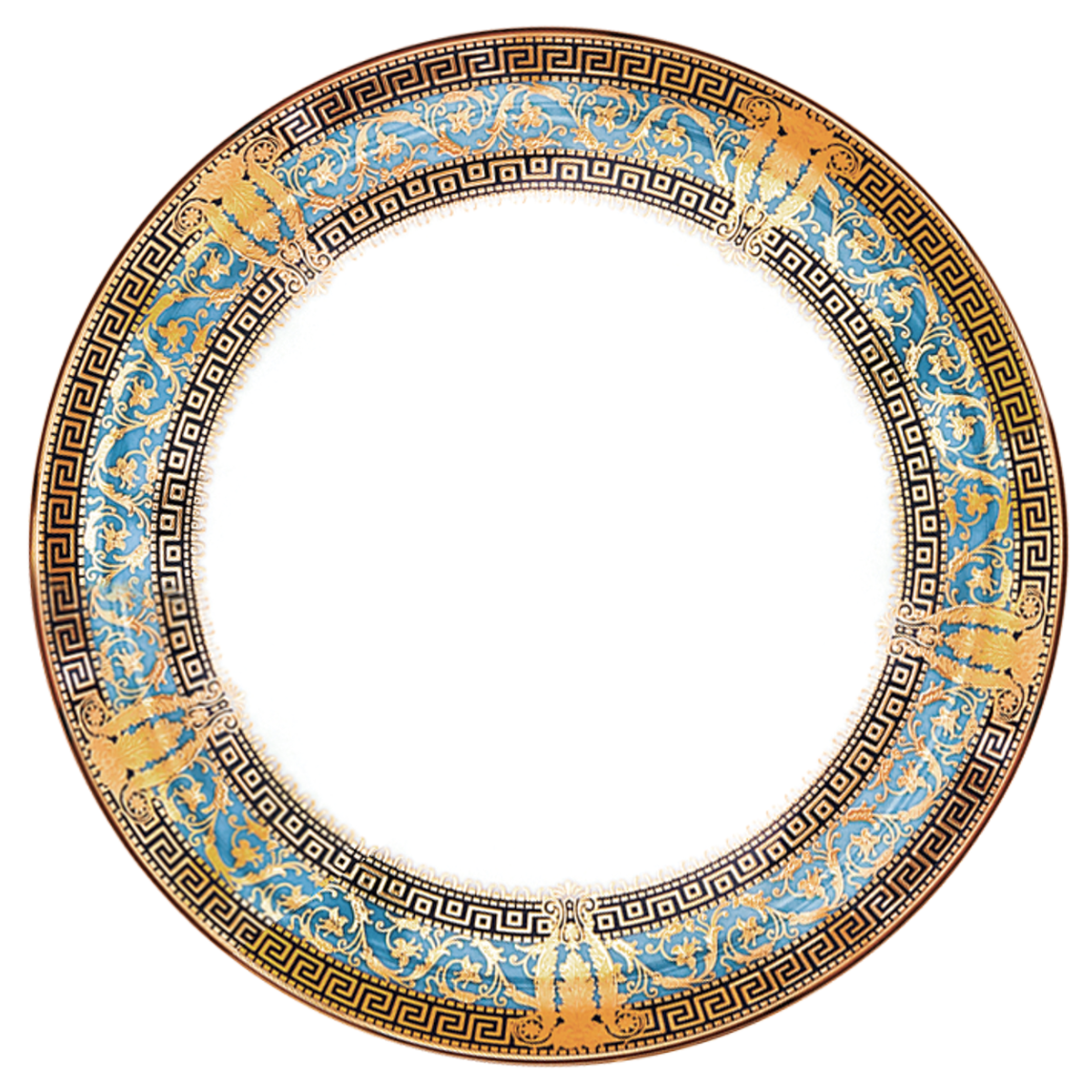haviland-salon-murat-plat-tarte-porcelaine-bleu-ciel-or image 1