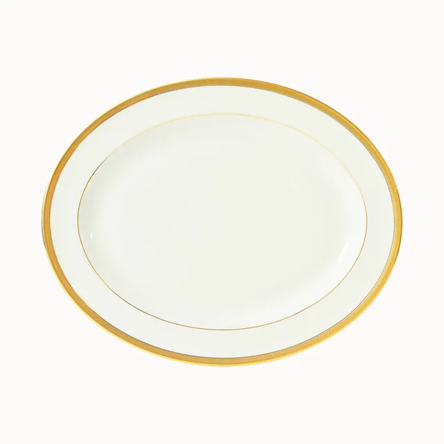 haviland-op-ra-or-plat-ovale-porcelaine-filet-or image 1
