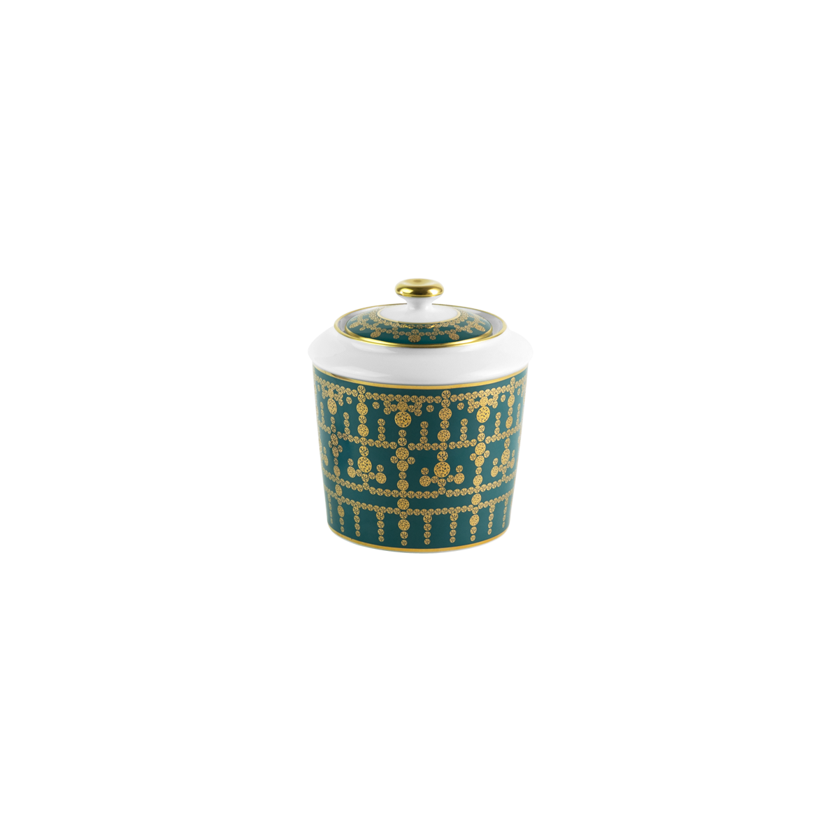 haviland-tiara-sucrier-bleu-paon-or-porcelaine image 1