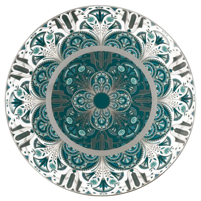haviland-r-ves-du-nil-plat-tarte-vert-platine-porcelaine image 1