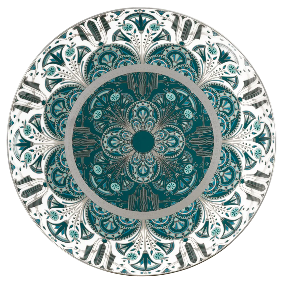 haviland-r-ves-du-nil-plat-tarte-vert-platine-porcelaine image 1
