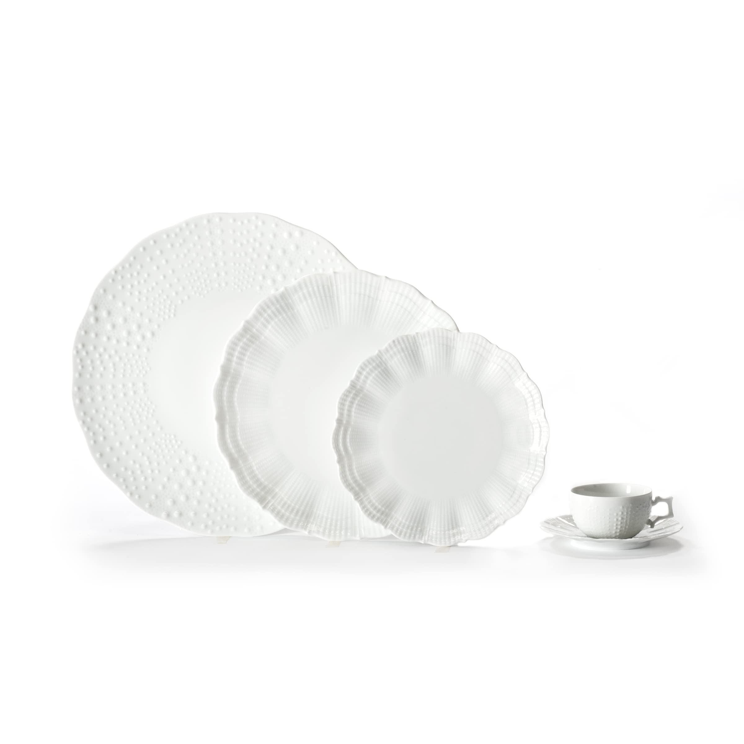 m-dard-de-noblat-corail-assiette-pr-sentation-31-5-cm-lot-de-3-blanche image 2