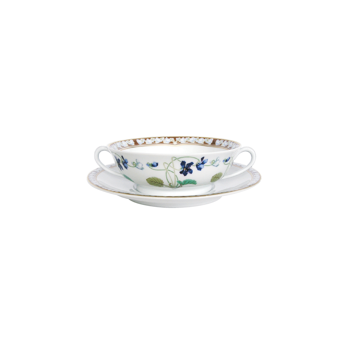 haviland-imp-ratrice-eug-nie-bol-bouillon-et-soucoupe image 1