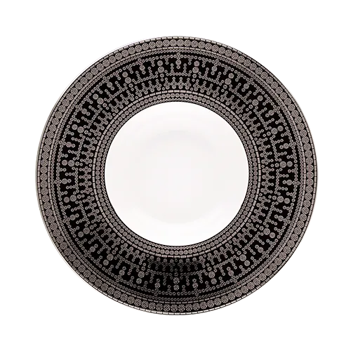 haviland-tiara-assiette-risotto-porcelaine-noir-platine image 1