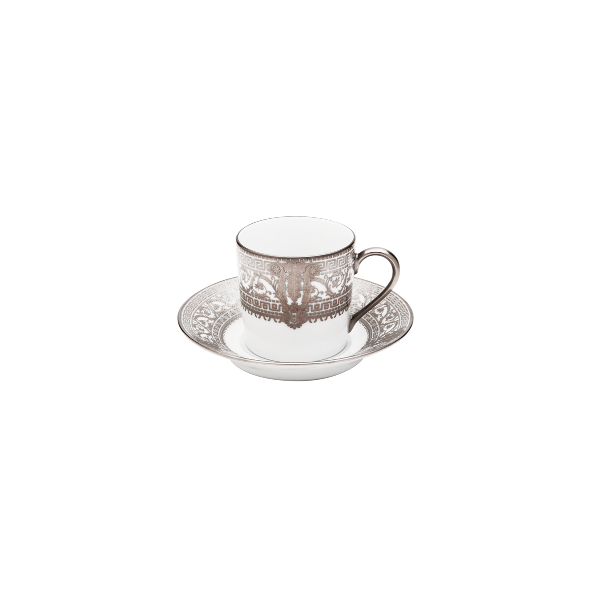 haviland-salon-murat-tasse-caf-soucoupe-blanc-platine image 1