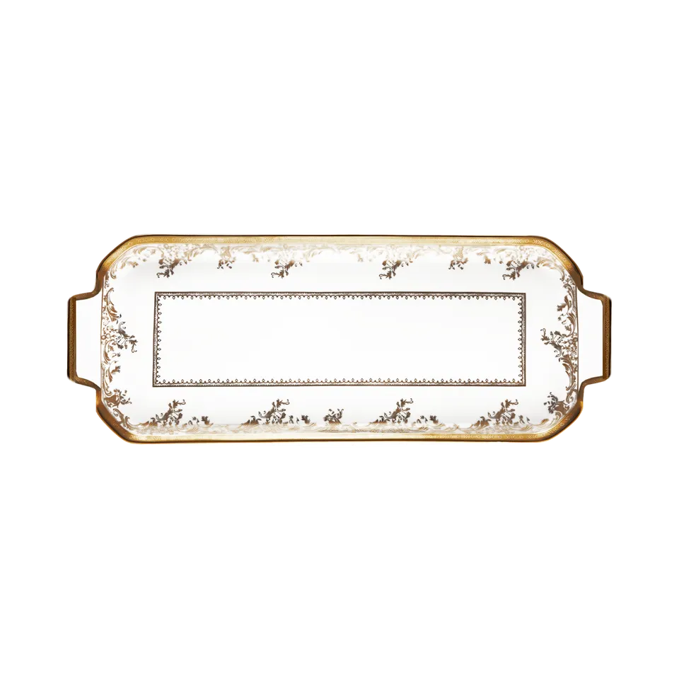 haviland-diplomate-plat-cake-porcelaine-blanche-limoges image 1