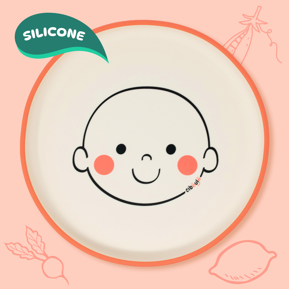 ciboulo-bonhomme-assiette-silicone-b-b-20-cm-sans-bpa image 1