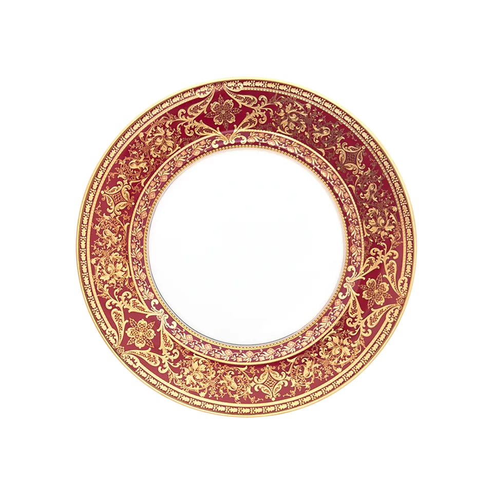 haviland-matignon-assiette-dessert-cerise-or-porcelaine image 1