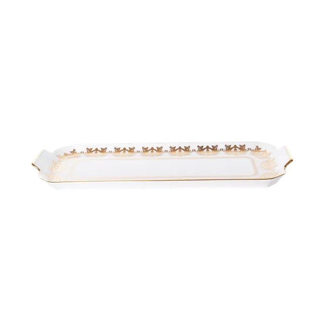 haviland-ritz-imp-rial-plat-cake-blanc-porcelaine-limoges image 1