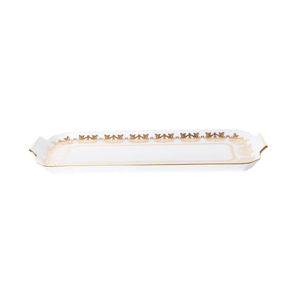 haviland-ritz-imp-rial-plat-cake-blanc-porcelaine-limoges image 1