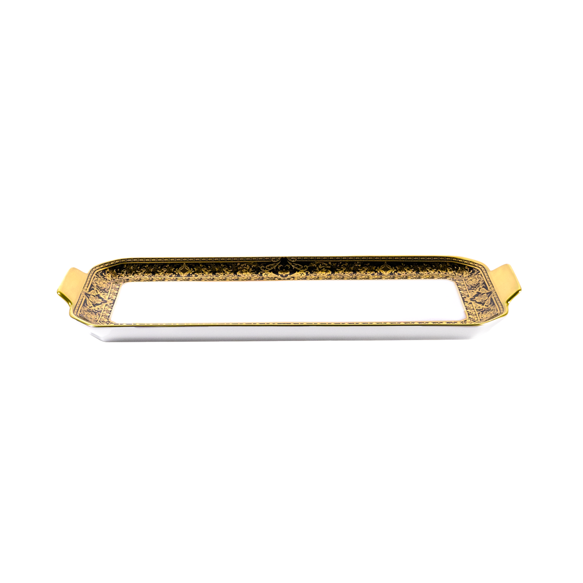 haviland-matignon-plat-cake-noir-or-porcelaine-limoges image 2
