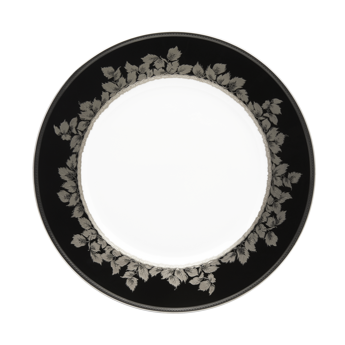 haviland-feuille-de-platine-assiette-d-ner-porcelaine-platine image 1