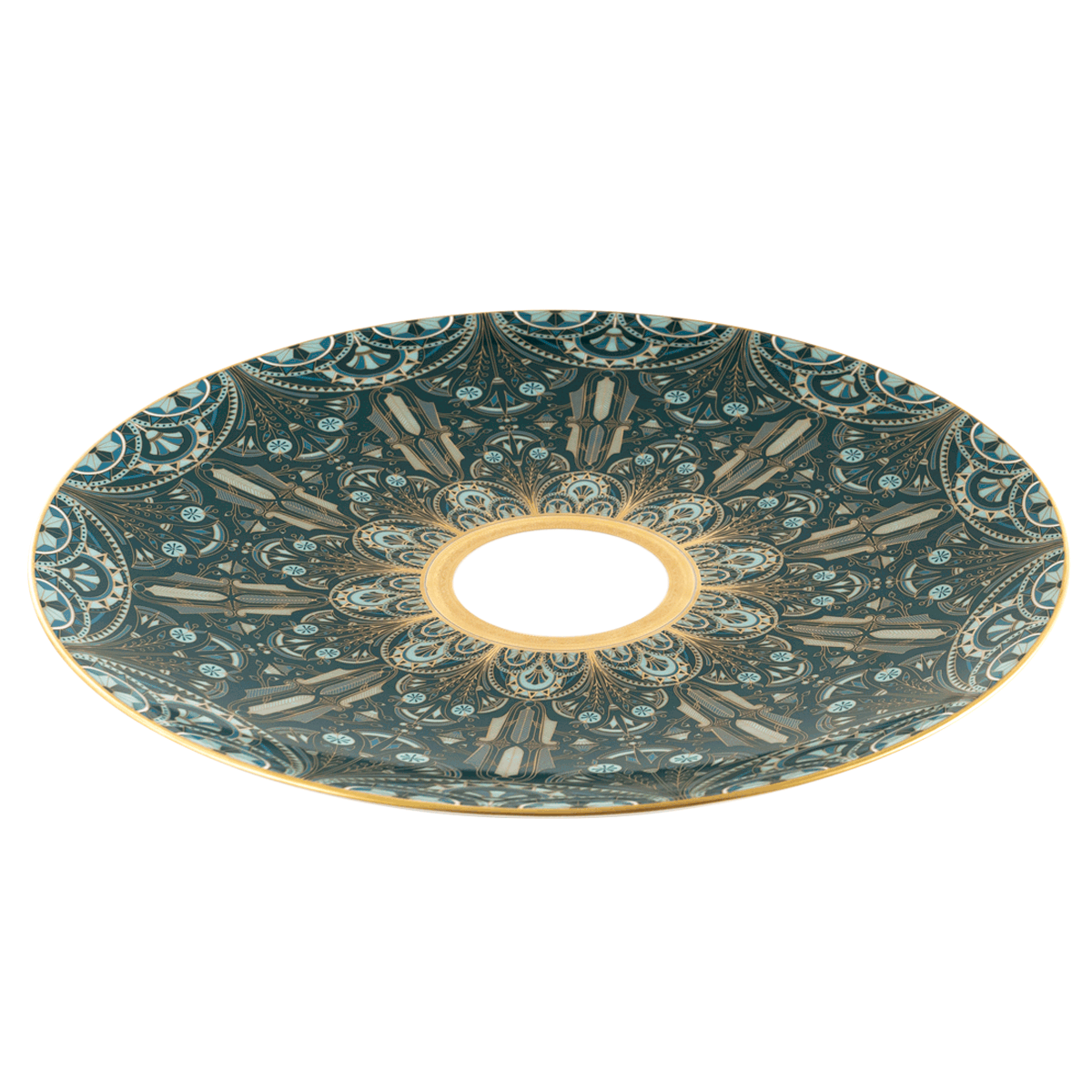 haviland-r-ves-du-nil-assiette-pr-sentation-vert-or image 2