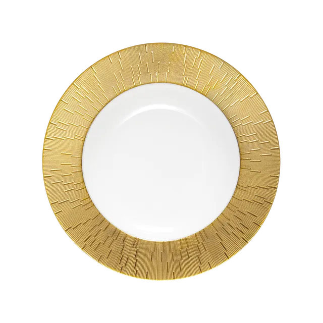 haviland-infini-assiette-creuse-aile-or-porcelaine image 1