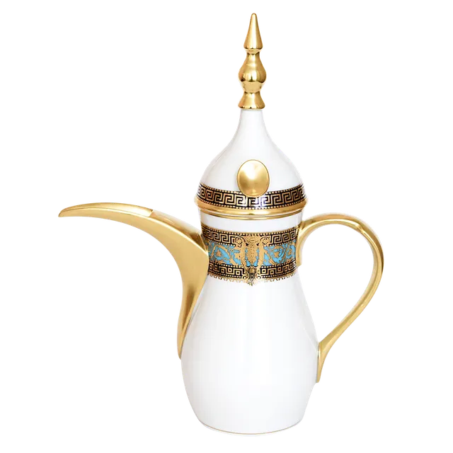 haviland-salon-murat-cafeti-re-orientale-bleu-ciel-or-porcelaine image 1
