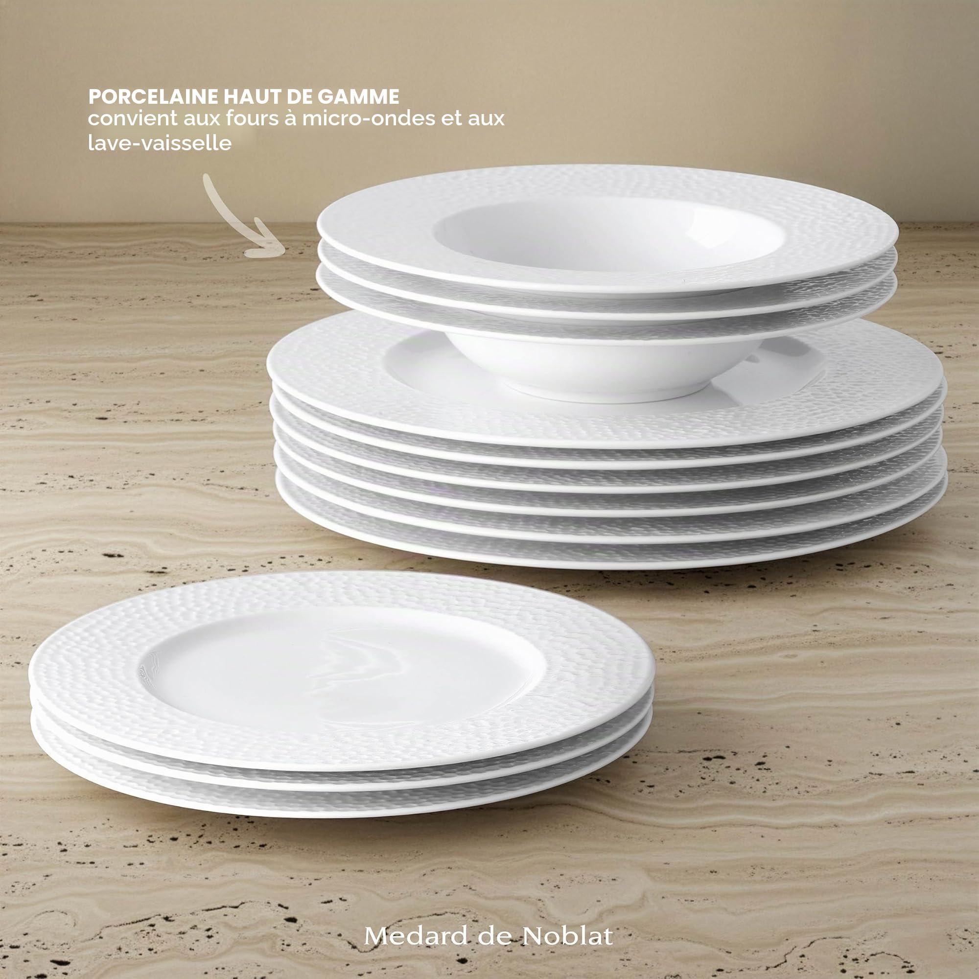 m-dard-de-noblat-urban-service-18-assiettes-blanc-porcelaine image 5
