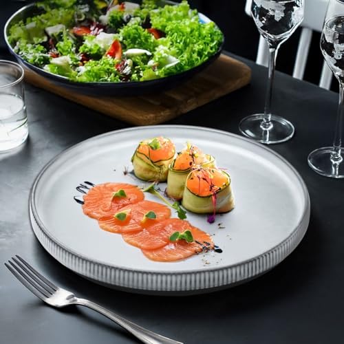 m-dard-de-noblat-agora-assiette-plate-25-5-cm-gris-lot-de-6 image 4