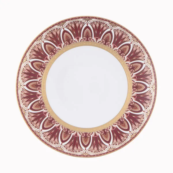 haviland-r-ves-du-nil-assiette-d-ner-pourpre-or-porcelaine image 1