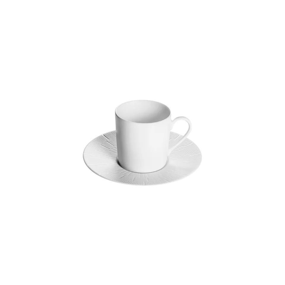 haviland-infini-tasse-caf-soucoupe-blanc-porcelaine image 1