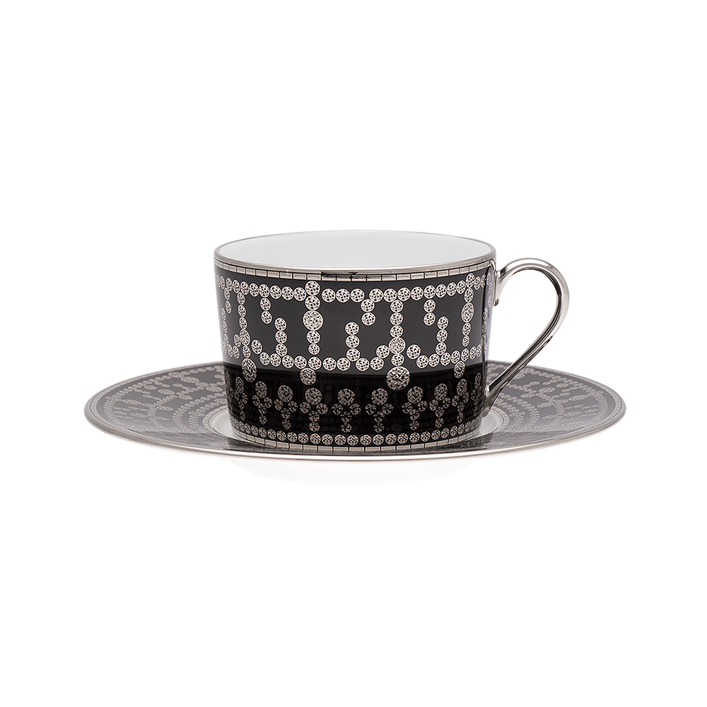 haviland-tiara-tasse-caf-porcelaine-noir-platine image 1