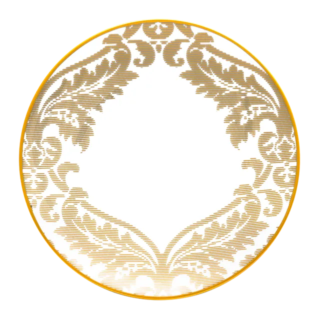 haviland-damass-ritz-paris-assiette-d-ner-porcelaine-blanche image 1