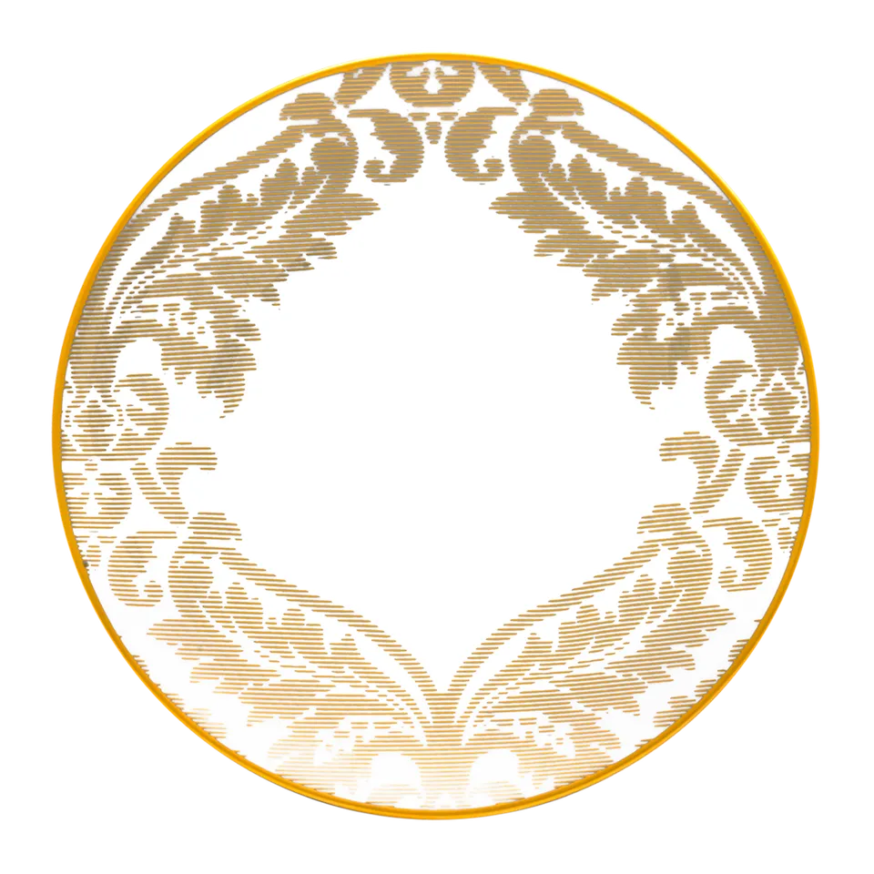 haviland-damass-ritz-paris-assiette-d-ner-porcelaine-blanche image 1