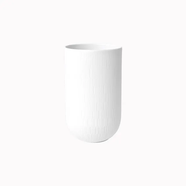 haviland-infini-vase-22-cm-en-porcelaine-blanc image 1