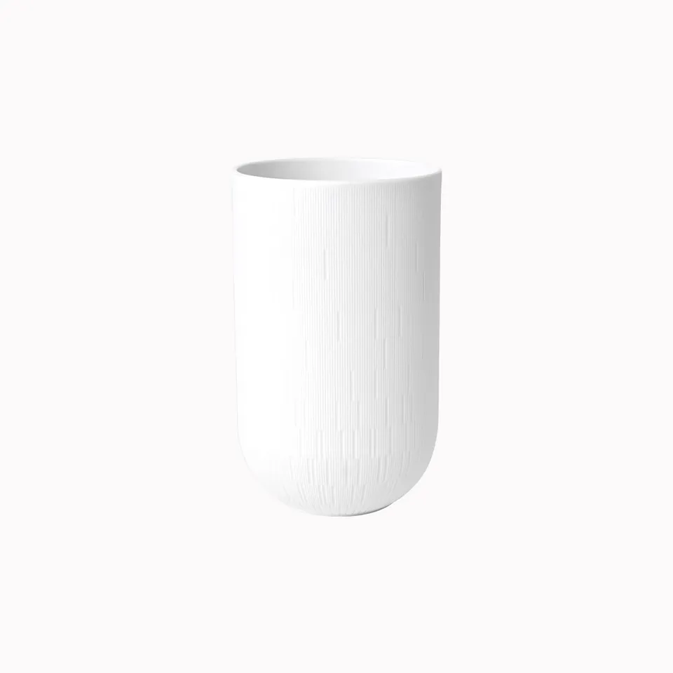 haviland-infini-vase-22-cm-en-porcelaine-blanc image 1