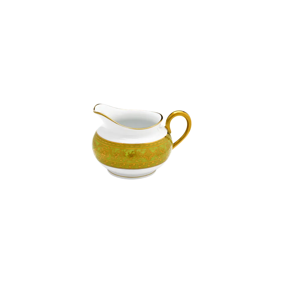 haviland-matignon-cr-mier-porcelaine-vert-pomme-or image 1