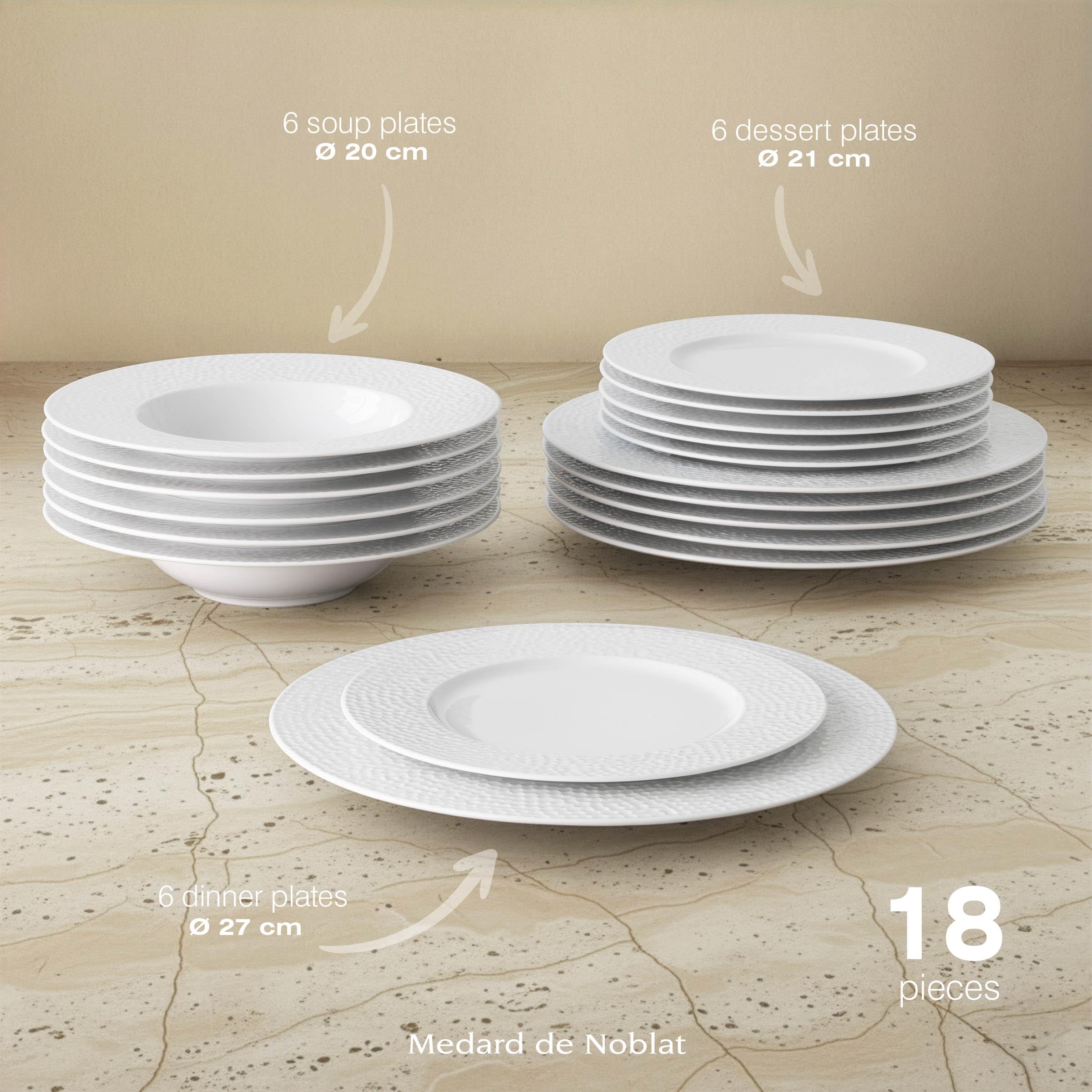 m-dard-de-noblat-urban-service-18-assiettes-blanc-porcelaine image 3