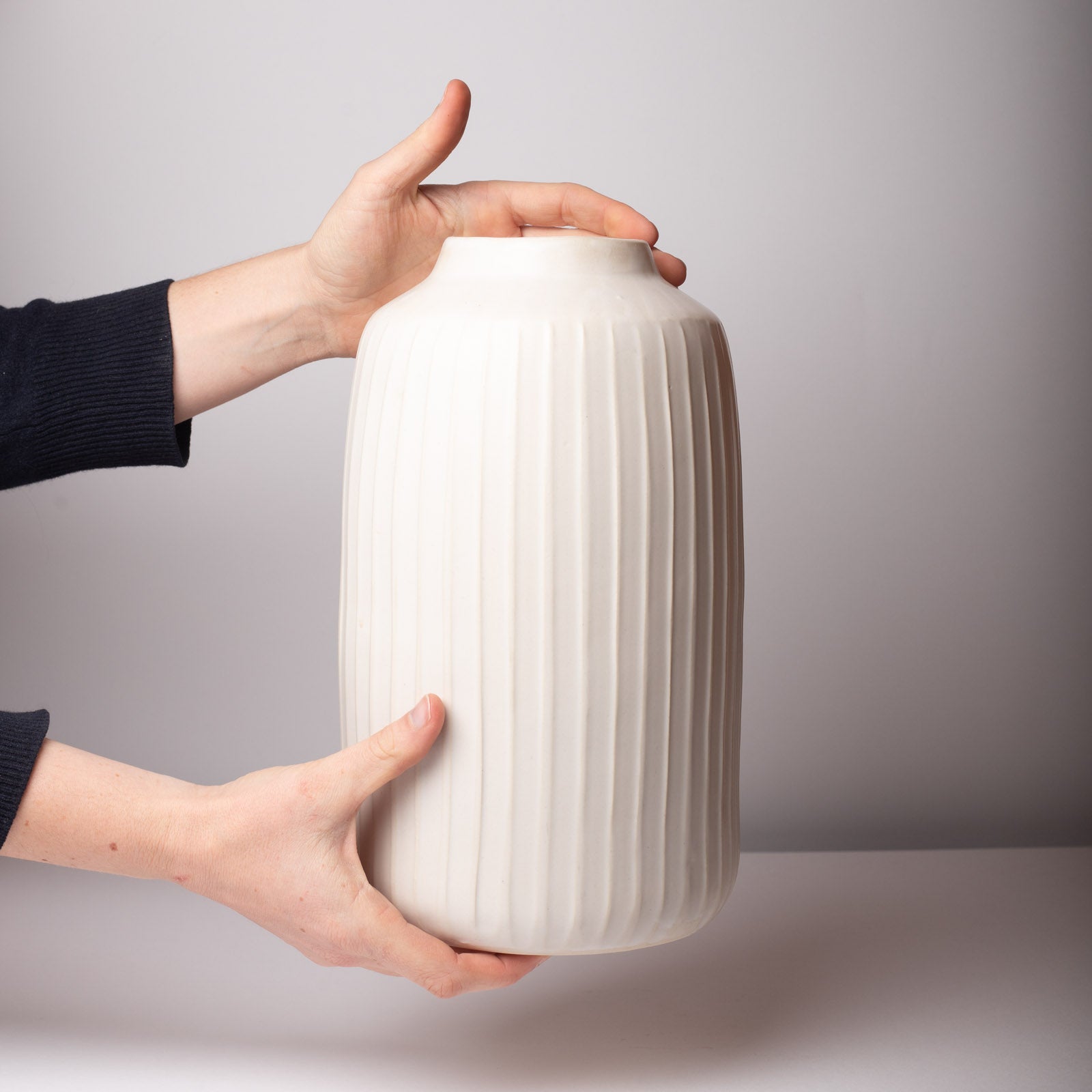 jeda-c-ramique-meringue-grand-vase-rainur-mat-30-cm image 3