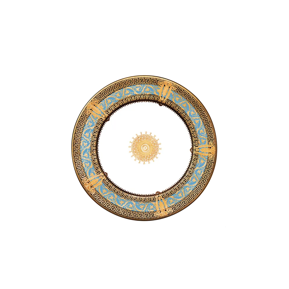 haviland-salon-murat-assiette-pain-bleu-ciel-or-porcelaine image 1