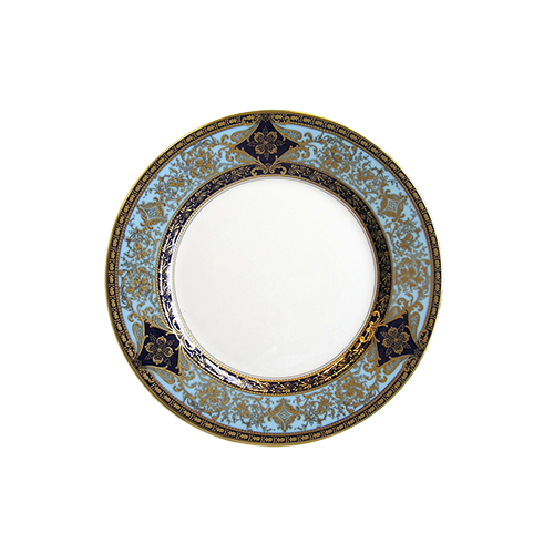haviland-matignon-assiette-g-teau-bleu-de-four-or-porcelaine image 2
