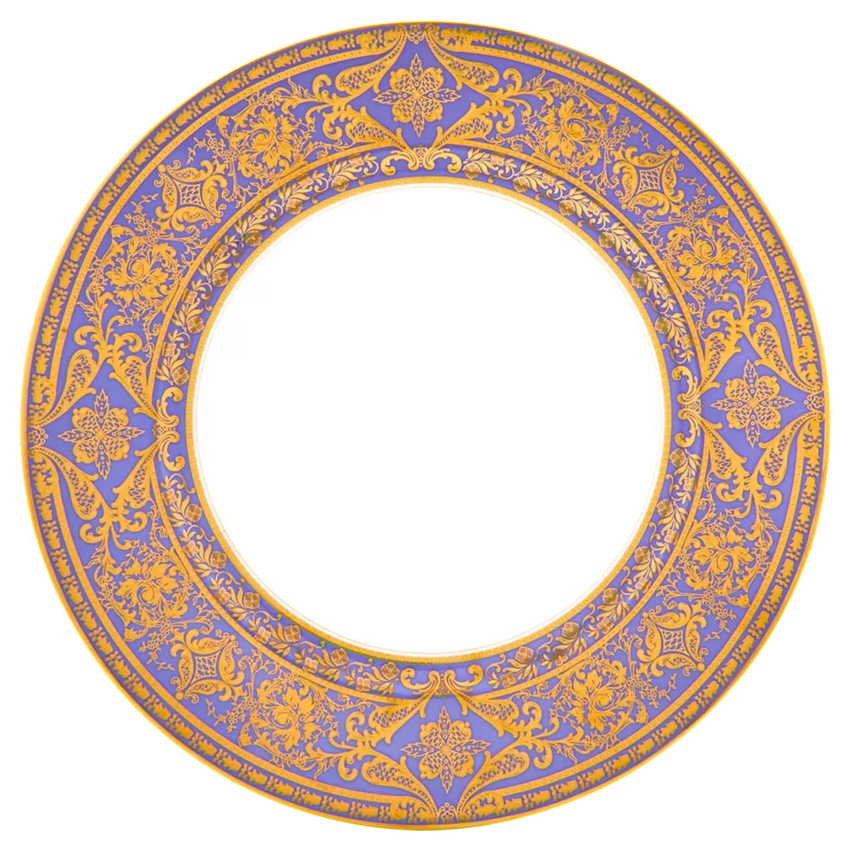 haviland-matignon-assiette-pr-sentation-lavande-or-porcelaine image 1