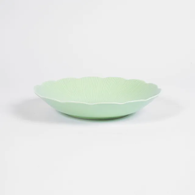ogre-la-fabrique-tahiti-assiette-creuse-porcelaine-verte-22-cm image 1