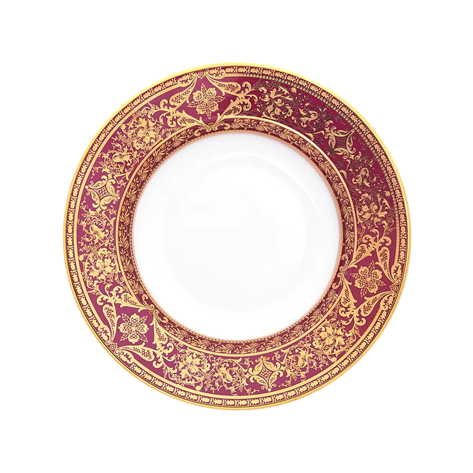 haviland-matignon-assiette-creuse-porcelaine-cerise-or image 1