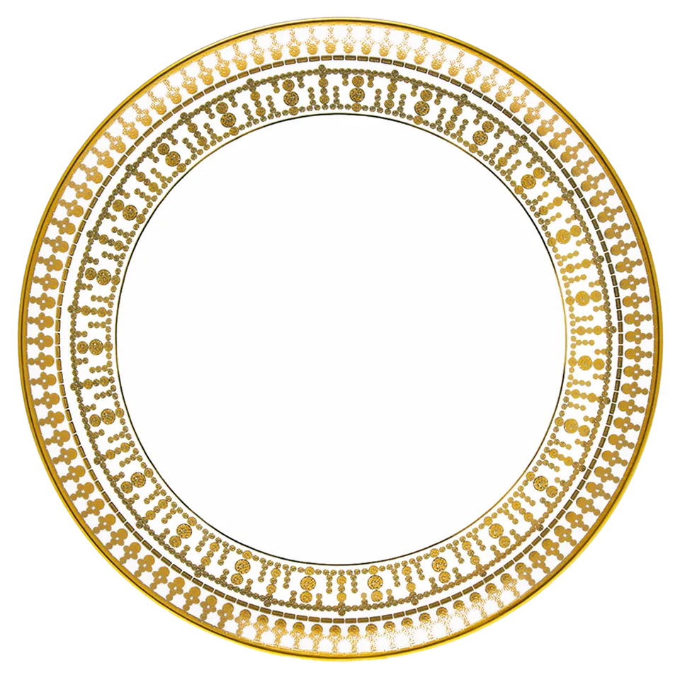 haviland-tiara-plat-tarte-blanc-or-porcelaine image 1