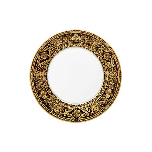 haviland-matignon-assiette-g-teau-noir-or-porcelaine image 2