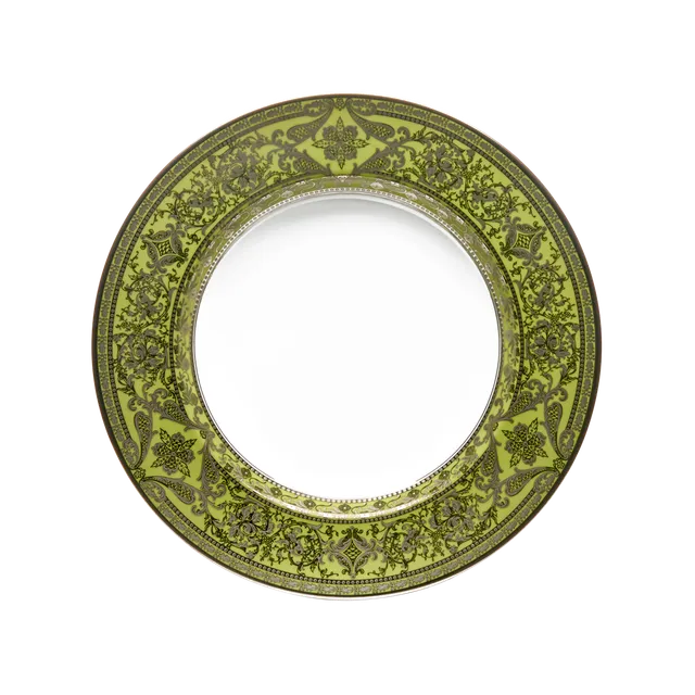 haviland-matignon-assiette-creuse-vert-pomme-platine image 1