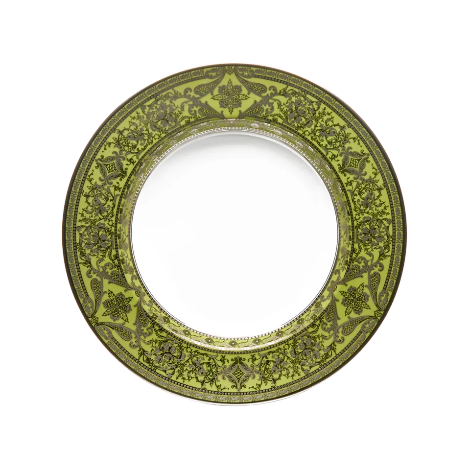 haviland-matignon-assiette-creuse-vert-pomme-platine image 1