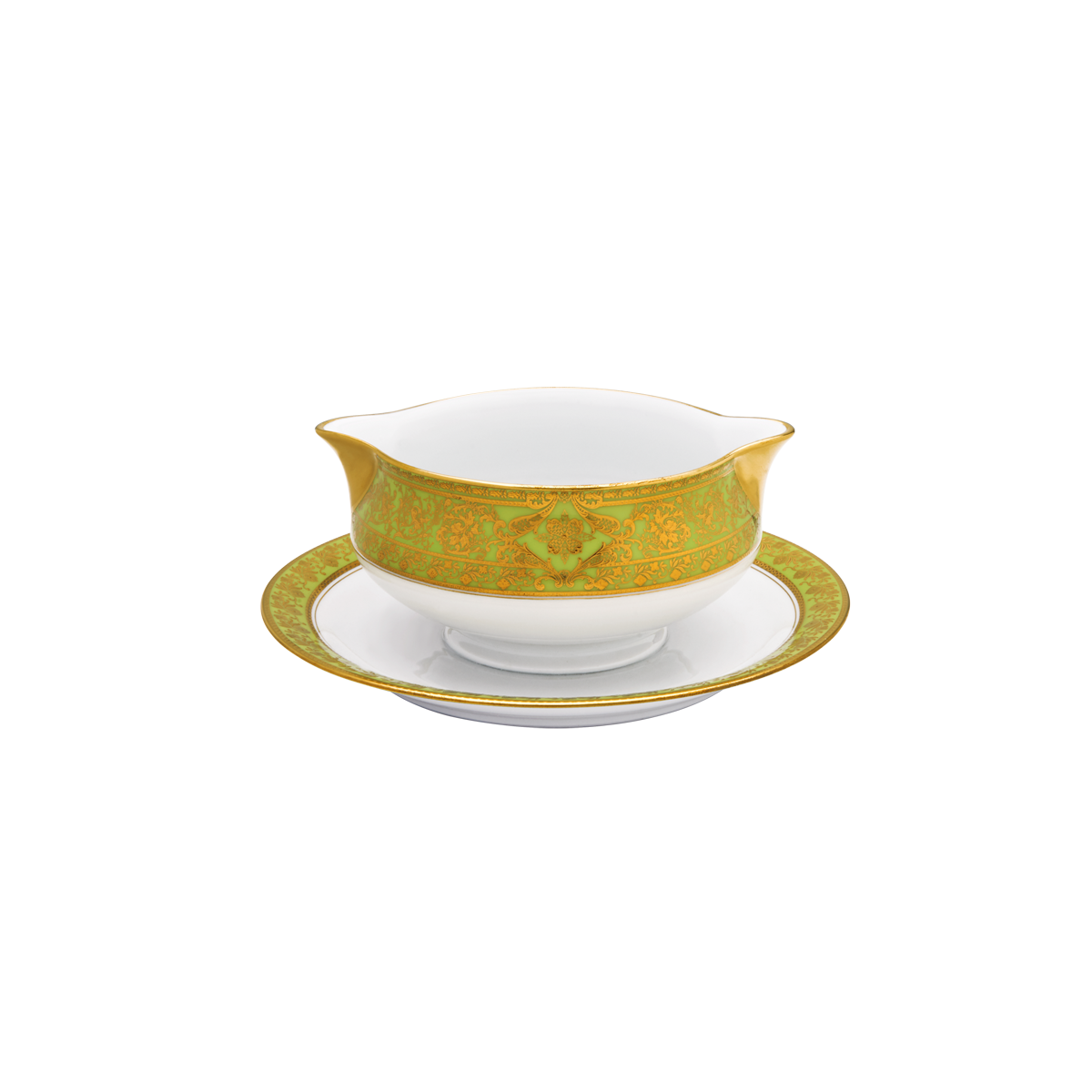 haviland-matignon-sauci-re-vert-pomme-or-porcelaine image 1
