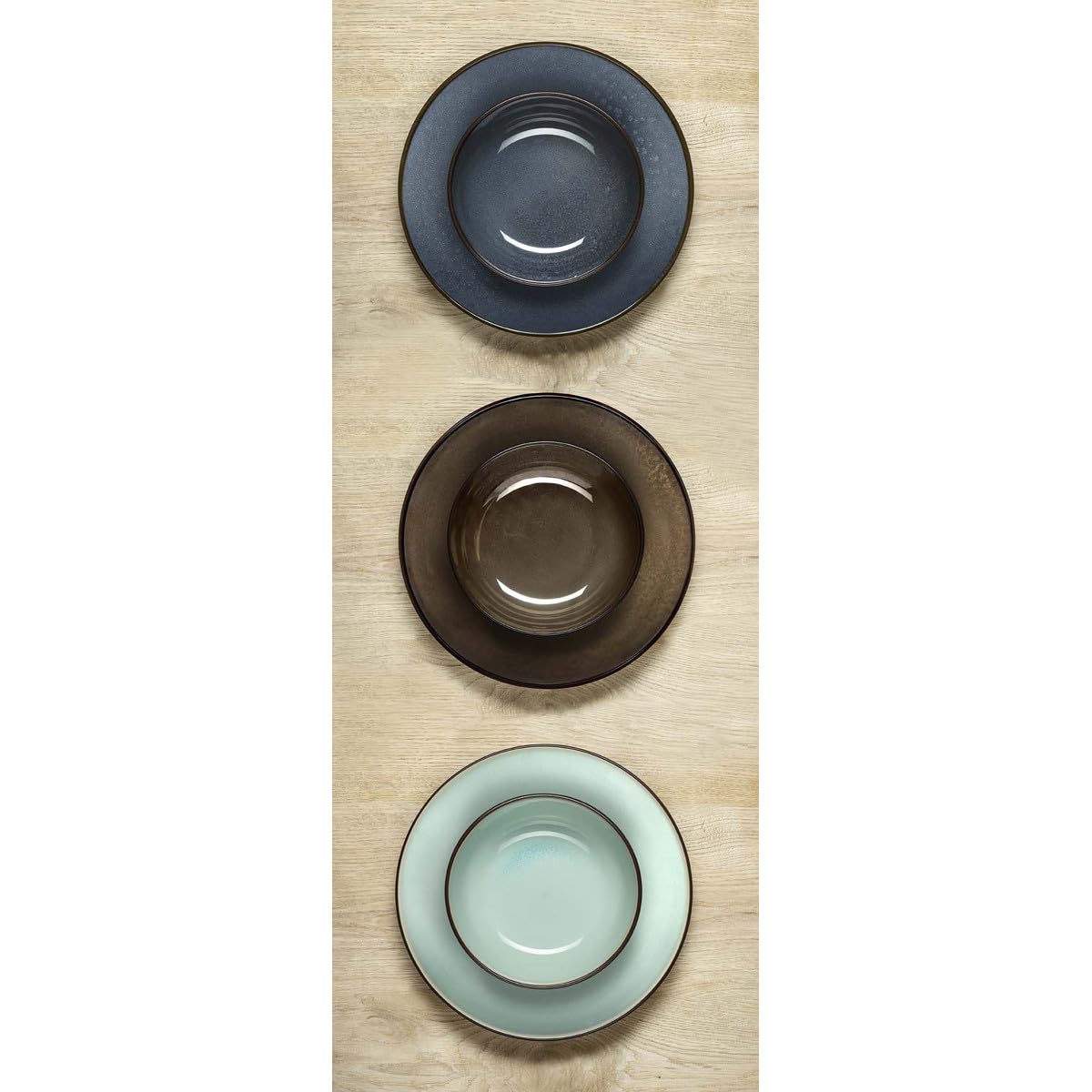 m-dard-de-noblat-feeling-assiettes-salade-p-tes-18-cm-bronze-lot-6 image 4