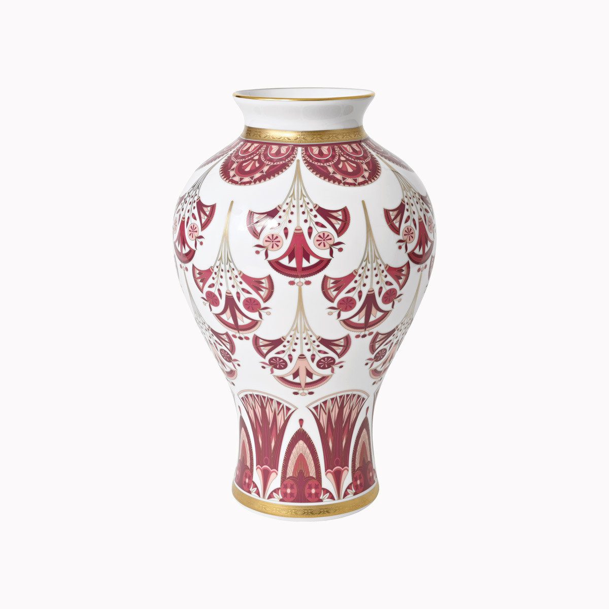 haviland-r-ves-du-nil-vase-35cm-pourpre-or-porcelaine image 1