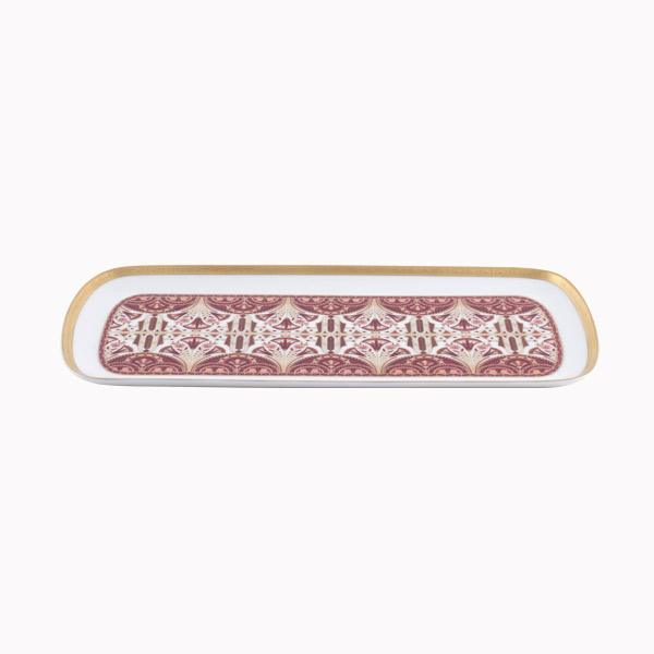 haviland-r-ves-du-nil-plat-cake-porcelaine-pourpre-or image 2