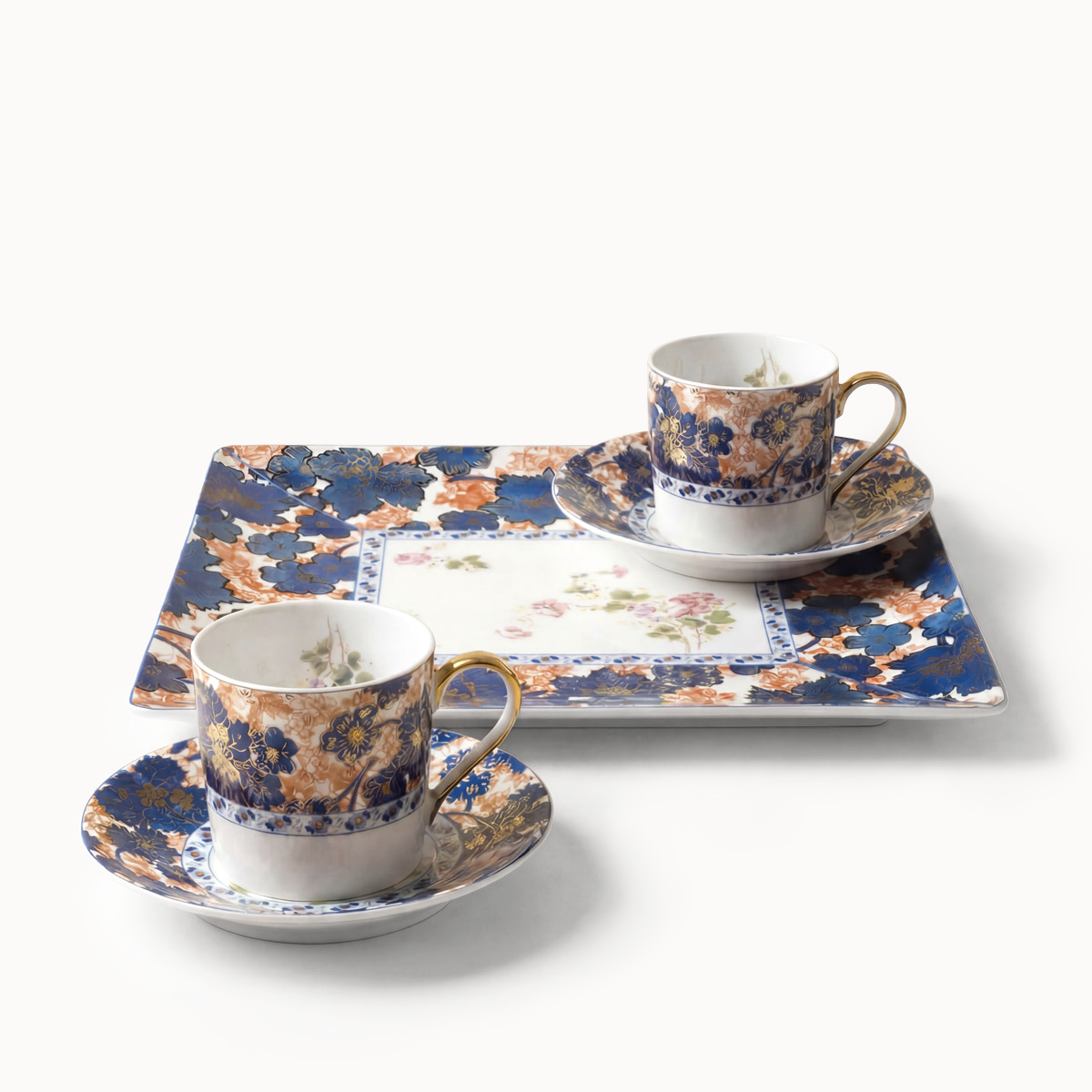 haviland-dammouse-service-caf-2-tasses-plateau-porcelaine image 1