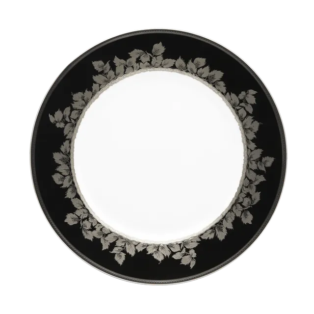 haviland-feuille-de-platine-assiette-d-ner-porcelaine-platine image 1