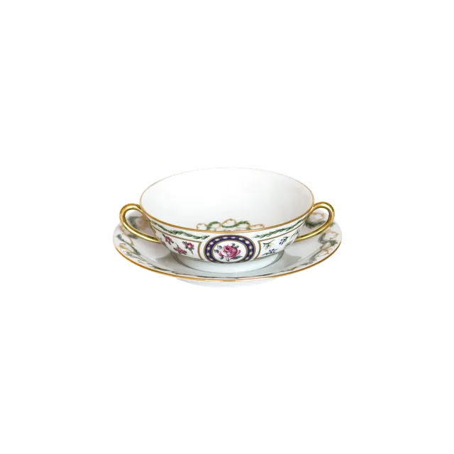 haviland-louveciennes-bol-bouillon-et-soucoupe-porcelaine image 1