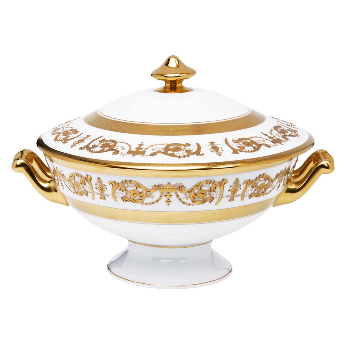 haviland-imp-rator-soupi-re-porcelaine-blanc-or image 1